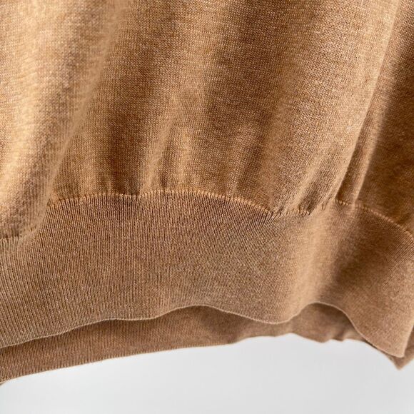 Polo Ralph Lauren Men’s Brown Pima Cotton V-Neck Sweater 4XB/4TG Big & Tall - Picture 8 of 14